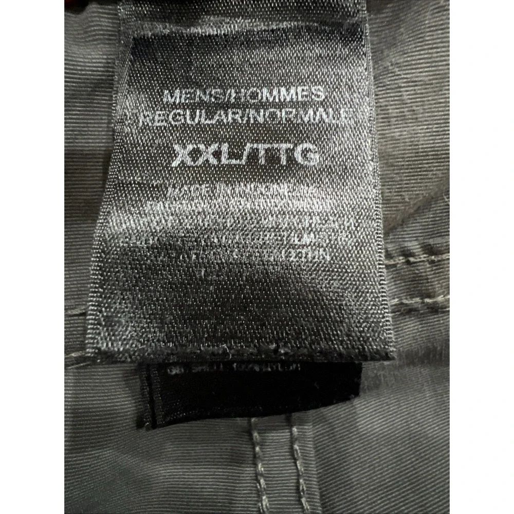 North Face Paramount Peak CHARCOAL Cargo Shorts Partial Elastic Waist Nylon XXL